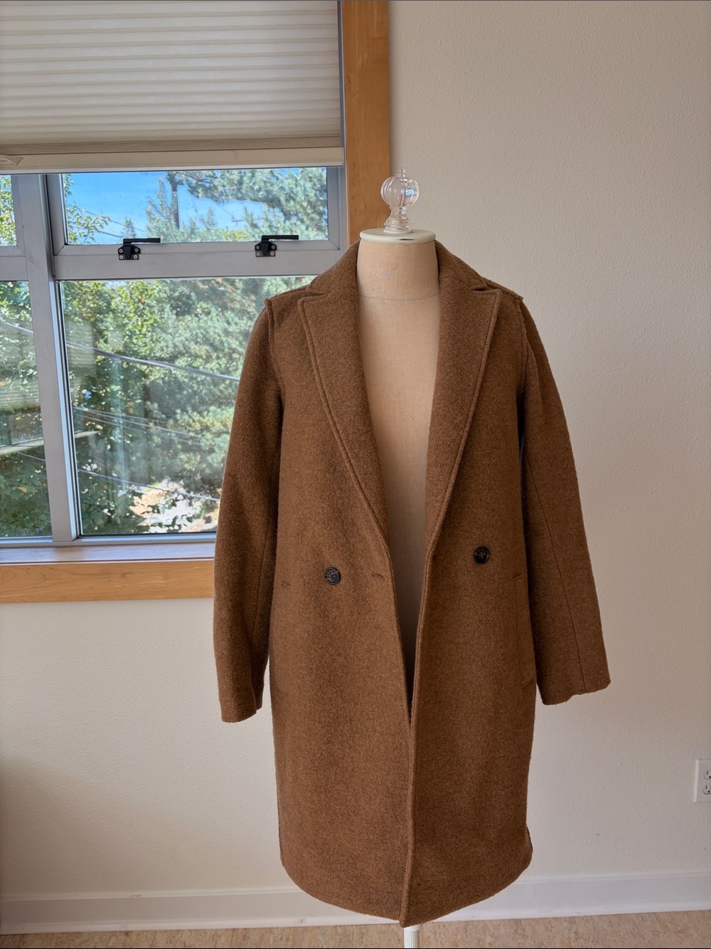 J. Crew Boiled Wool Top Coat
